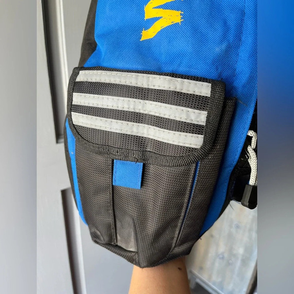 Golden State Warriors Vibrant Blue Yellow Basketball Backpack Great Condition! - Picture 7 of 8